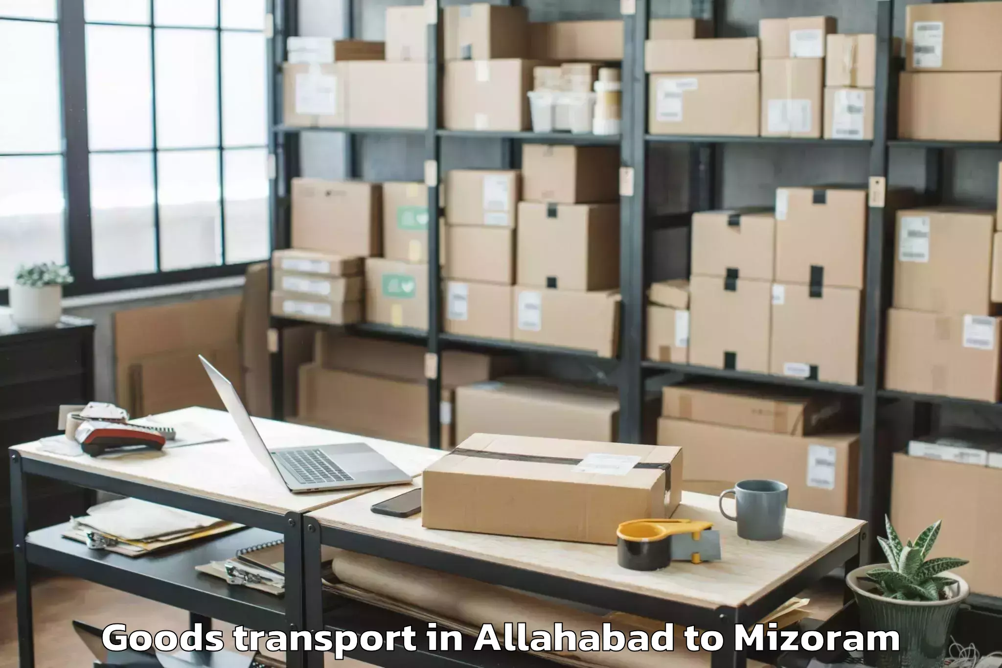 Hassle-Free Allahabad to Aizawl Goods Transport